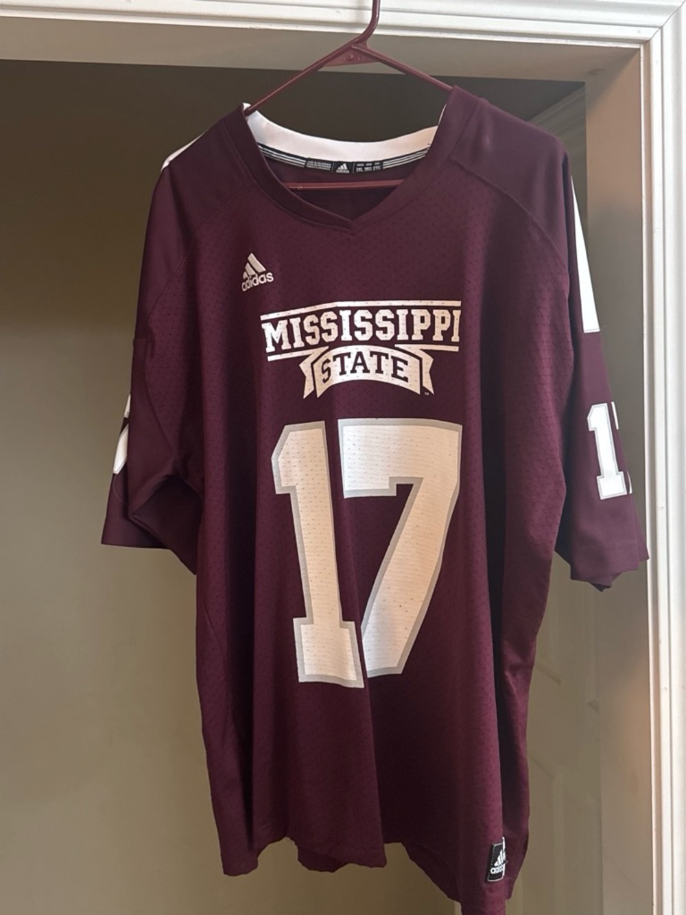 Mississippi State Maroon Football Jersey - Number 17